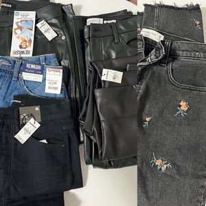 A&F / Express Vegan leather & denim bundle! 28Short